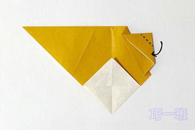 动物折纸手工：适合幼儿的简单折纸小熊(图文教程)7