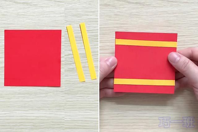 幼儿春节主题小手工：怎么用卡纸做一串纸鞭炮(图文教程)1