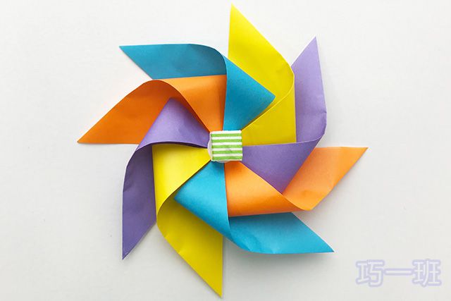培养幼儿精细动作技能：手工制作漂亮的大风车(图文教程)10
