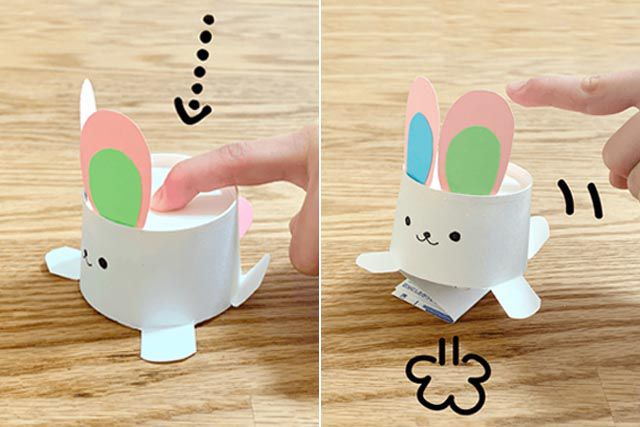 幼儿手工制作小动物：怎么做会弹跳的兔子(图文教程)10