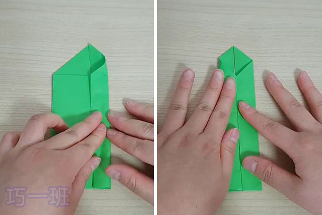 劳动节简单手工制作：用纸做大葱怎么折叠(图文教程)7