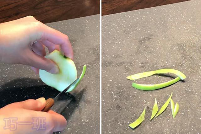 简单好看的花样水果摆盘：苹果做大熊猫造型(图文教程)6