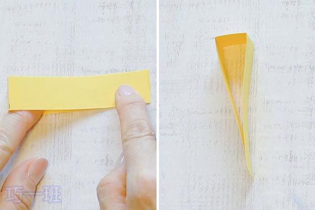 秋天手工：怎么用卡纸做立体银杏叶(图文教程)3