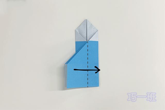 幼儿科技手工制作：怎么简单折纸火箭(图文教程)8