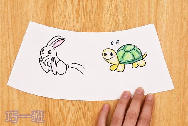 亲子手工：怎么用纸杯制作会动的龟兔赛跑幼儿玩具(图文教程)4